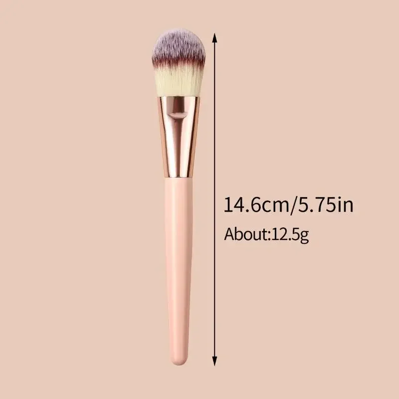Cepillo para máscara Facial con mango de madera, herramienta cosmética para mujer, brocha de maquillaje multifunción DIY, base cosmética Facial