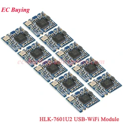 1Pc-20Pc Mini USB WiFi Module Wireless Internet Module Support LINUX2.42.6 WINCE5.06.0 HLK-7601U2 MT7601 MT7601UN for Smart Home
