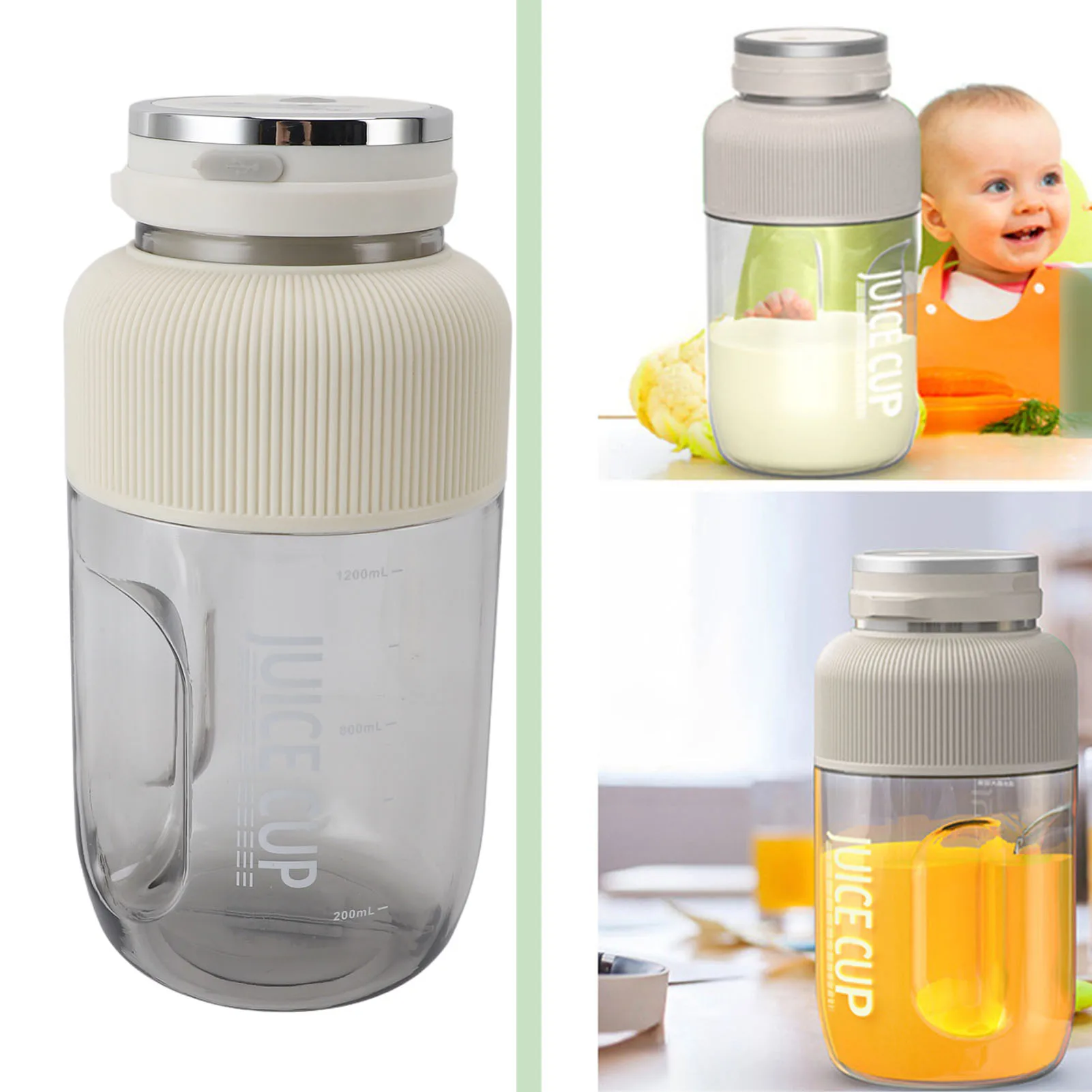 

Электронная чашка для соковыжималки, беспроводная многофункциональная портативная соковыжималка большой емкости, блендер