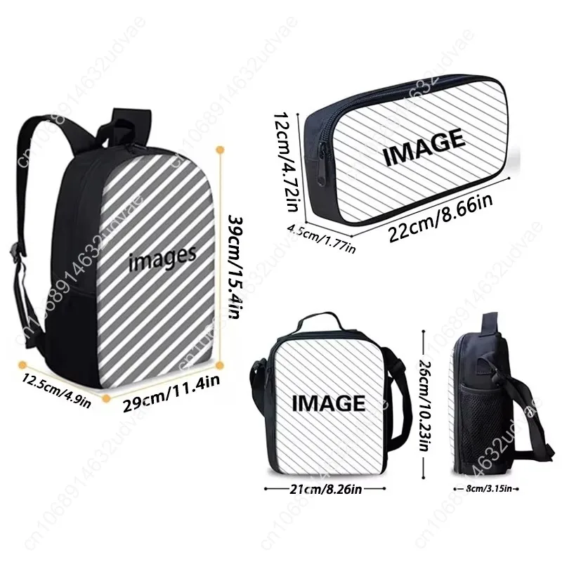 Skibidi Toilet Child School Backpack with Lunch Bags ,Pencil Bags ,Cartoon School Bags for Boys Girls Best Gift