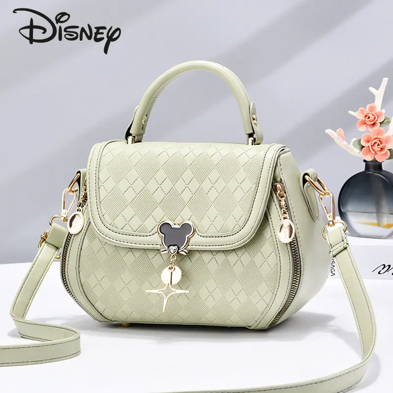 Disney Mickey New Women\'s Bag Solid Color Fashion Large Capacity Women\'s Crossbody Bag Casual Versatile Shopping Shoulder Bag