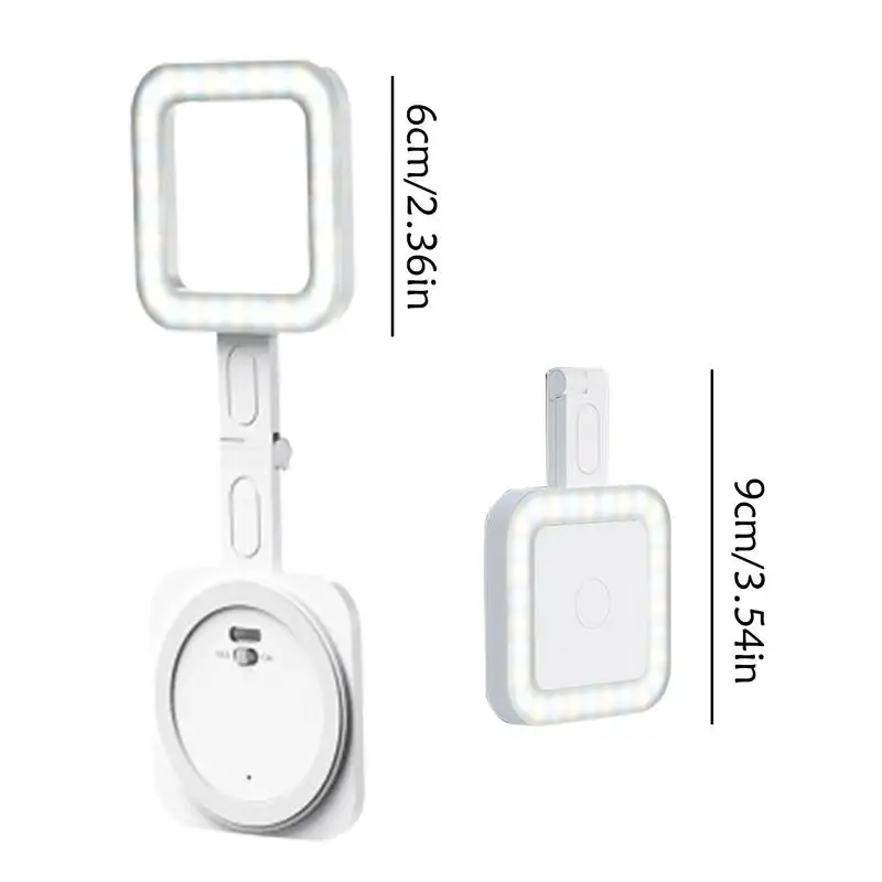 ضوء الهاتف للصور المغناطيس الهاتف المحمول ملء الضوء 30 المصابيح مربع المغناطيسي المحمول ملء مصباح عكس الضوء مشرق لأجهزة الكمبيوتر المحمول