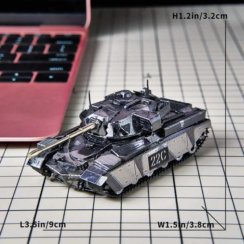 Chieftain Tank Full Metal DIY Puzzle Model Glue-Free 3D Diorama Puzzle