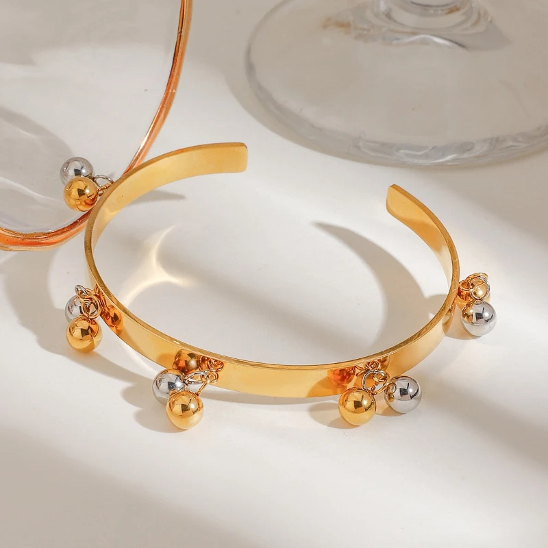 

PRISCA | Trendy Beaded Bracelet Plated 18k Gold Women Fashion Waterproof Jewelry Chic Hot Sale Europe and America