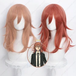 Anime Angel Devil Cosplay Wig 50cm Long Orange Wigs Heat Resistant Synthetic Hair Halloween Party