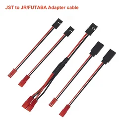 1pc JST to JR/FUTABA Male Female Adapter cable 20AWG Ultra soft silicone wire 10cm for RC model Lipo Battery Connector cable