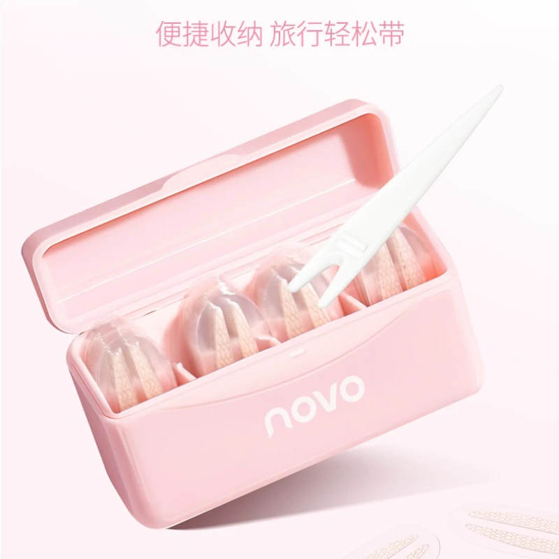 200 قطعة عيون بيج شفافة غير مرئية الدانتيل شبكة الألياف ذاتية اللصق لصقة عين جفن مزدوج شريط لاصق للجفن أدوات ماكياج