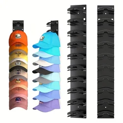 Space-Saving Hat Organizer for Baseball Caps Strong Adhesive Hat Holds Up to 20 Hats Display Storage Rack for Door or Closet