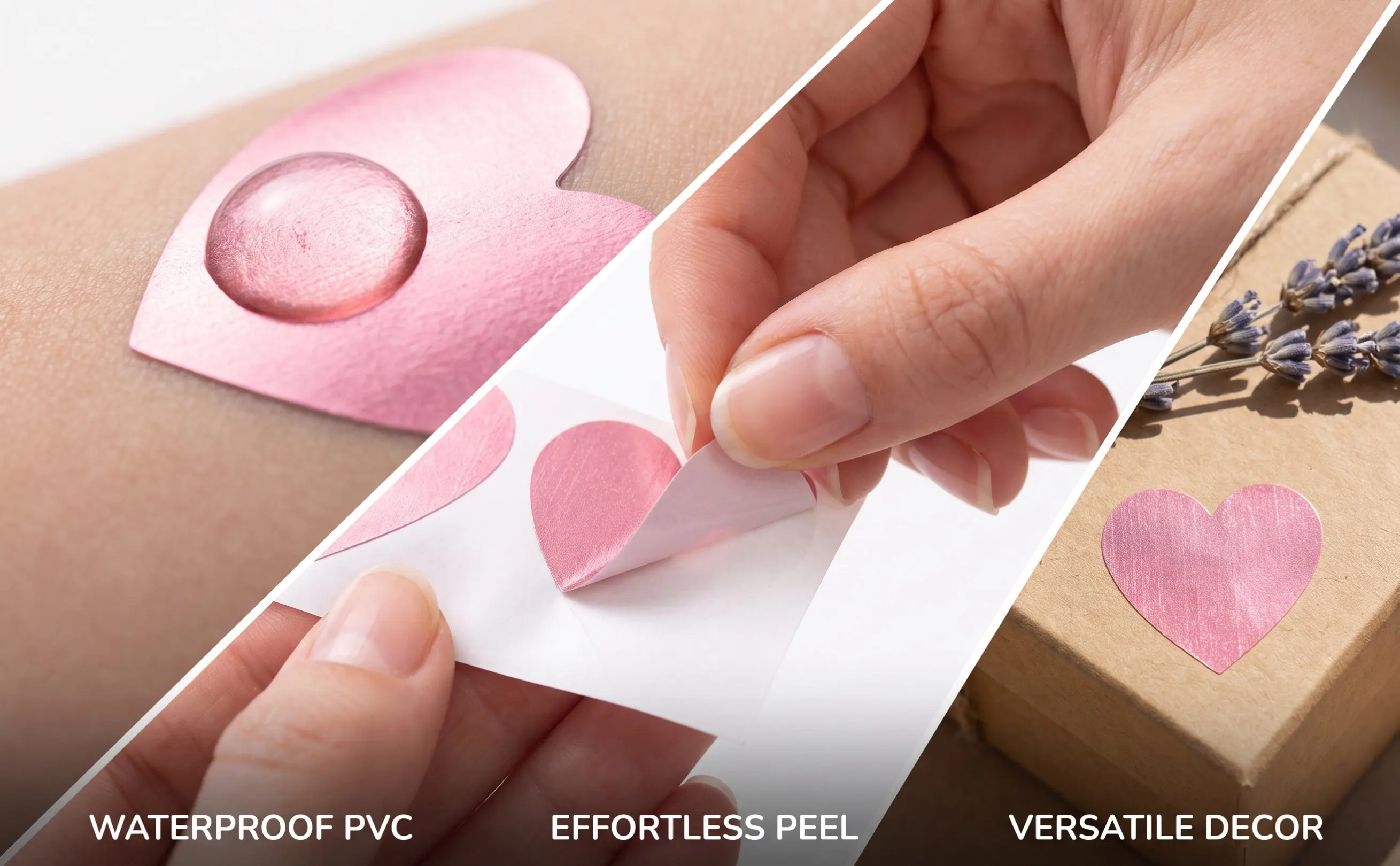 500Pcs Heart-Shaped Tanning Stickers – Waterproof, Easy-Apply Self-Adhesive Sun Tan Decals for Adults & Families