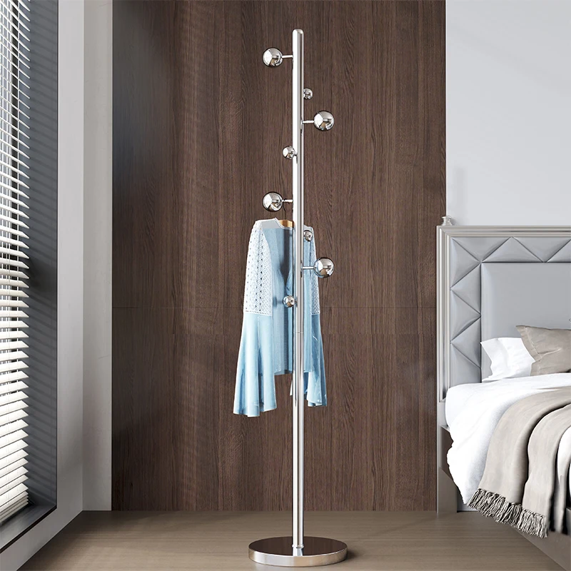 

Hanger Floor small apartment Home hanger Bedroom office Business coat rack Light luxury high-end stainless steel