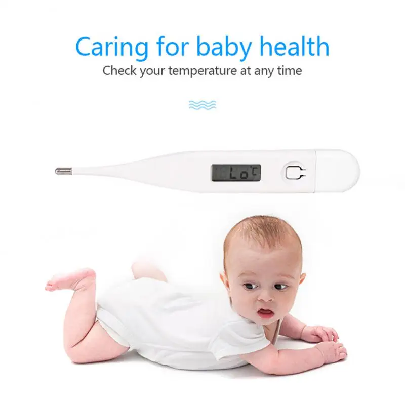 Digital Underarm Electronic Thermometer Celsius Fahrenheit Soft Head Oral Body Temperature Outlet Thermometer for Children