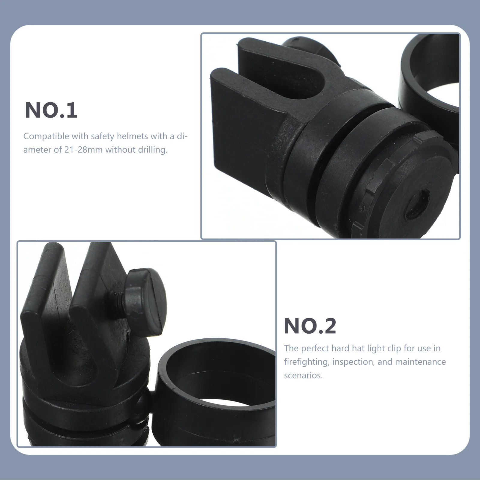 Hard Hat Flashlight Holder Clip for Headlamp Clips Maintenance Accessories Abs Hook