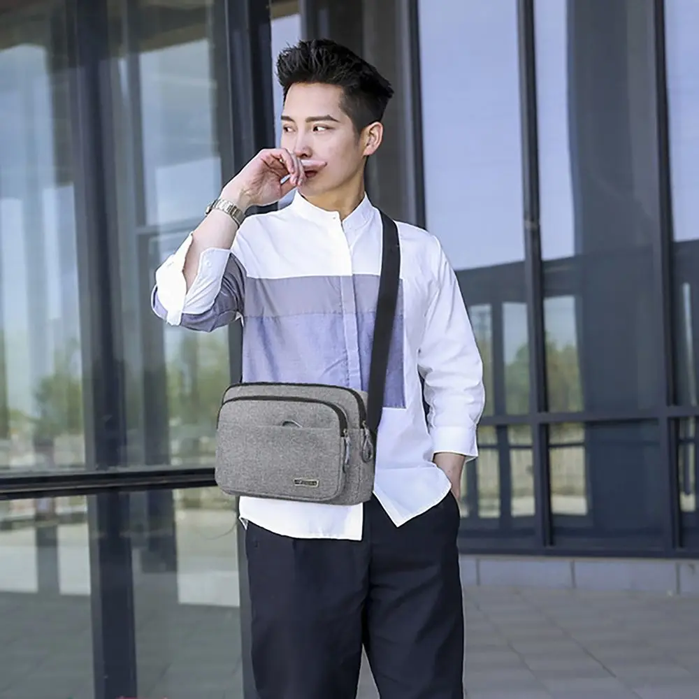 4/5 Layers Men Crossbody Bags Lightweight All-match Wear-resistant Messenger Bags Nylon Man Handbags Outdoor