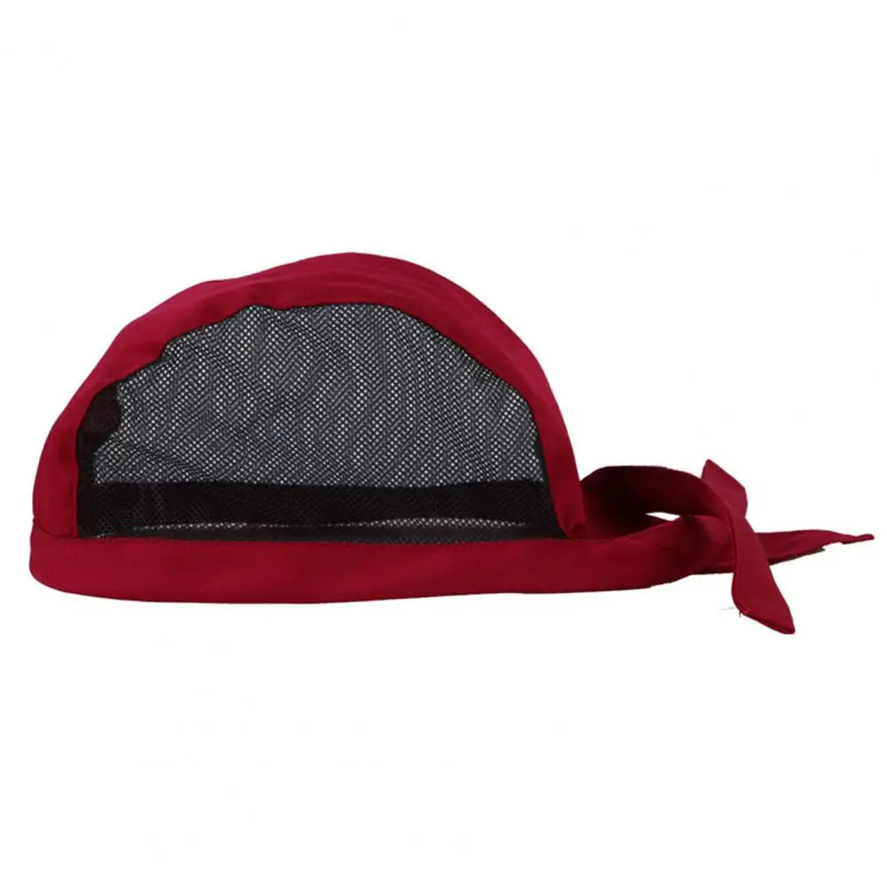 Lace Up  Breathable Hotel Catering Chef Hat Breathable Chef Hat Bouncy   for Diner Kitchen