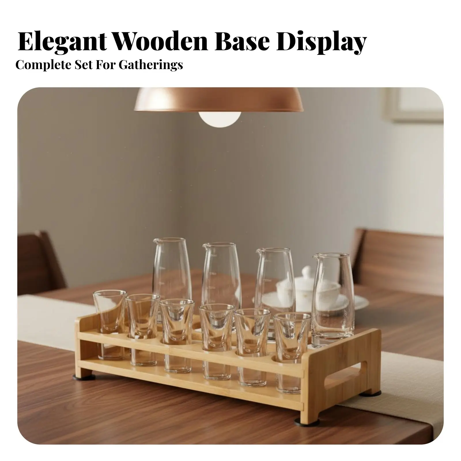 Juego de Vasos para Bebidas Destiladas Asiáticas con Dispensadores, Escala de Medición Transparente, Diseño Chino, Juego de Vasos para Licores, Soporte para Vertedor de Licores, Fácil de Usar