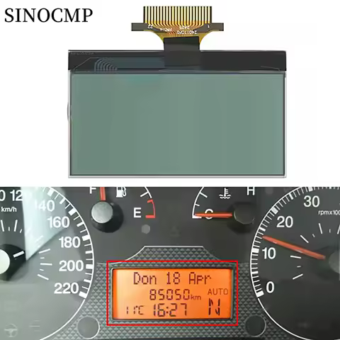 51701537390271 503001100300 LCD Display For Fiat Punto Grande Punto Fiorino Doblo Manual Citroen Nemo Instrument Replacement