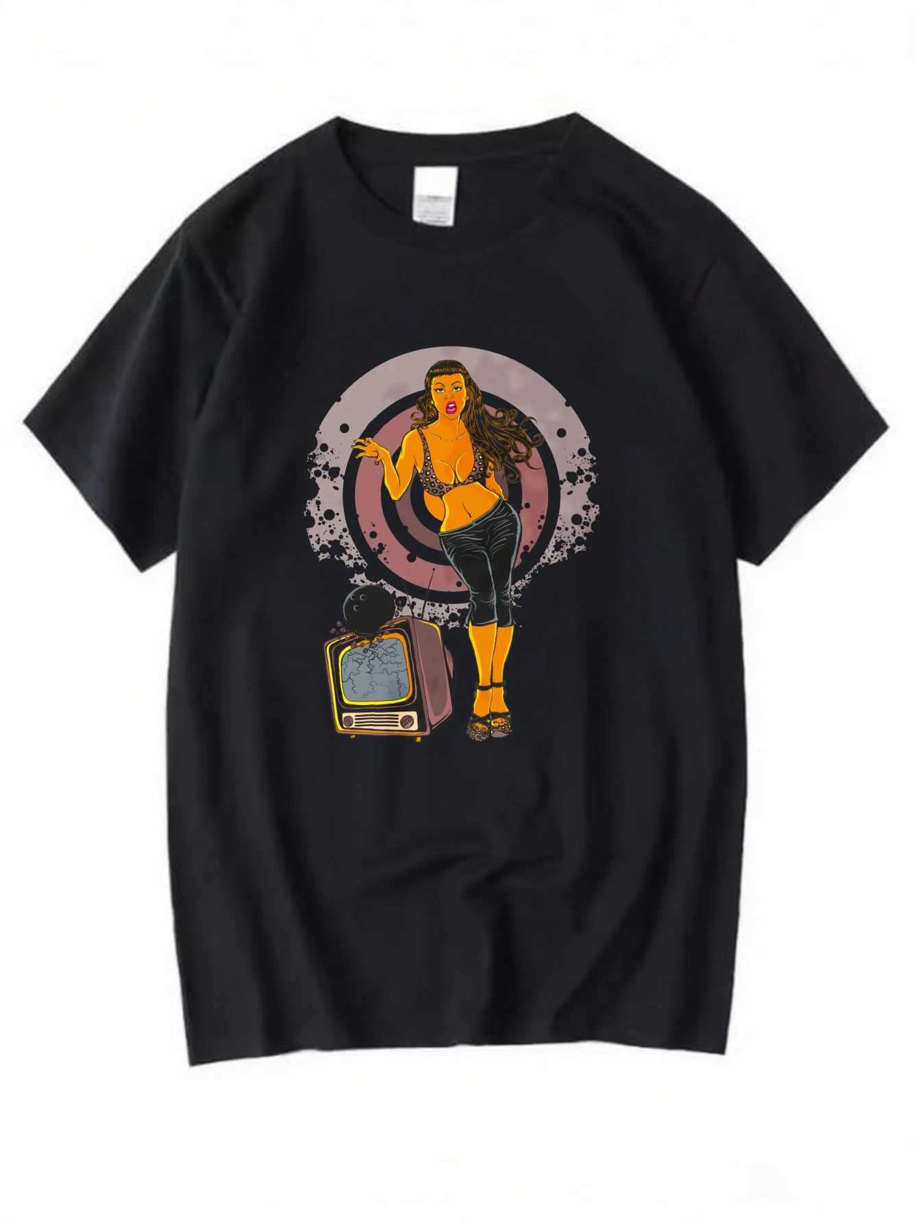 

Retro Vintage Alien Graphic T-Shirt for Men, Sci-Fi Streetwear Short Sleeve Tee, Casual Alien Print Tops