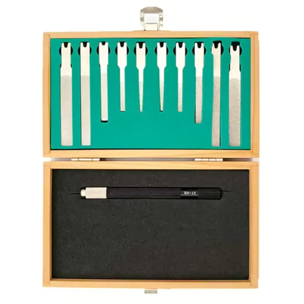 Industrial FAS-100T Diamond Needle File Set Flat Hand File Bendable Handle Woodworking Polishing Precision Grinding