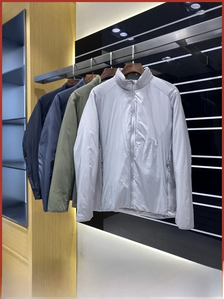 

Outdoor Lightweight Design Men's Cotton Jaet Windproof Water-resistant Warm Stand Collar Faionable Urban Sle Long Sve