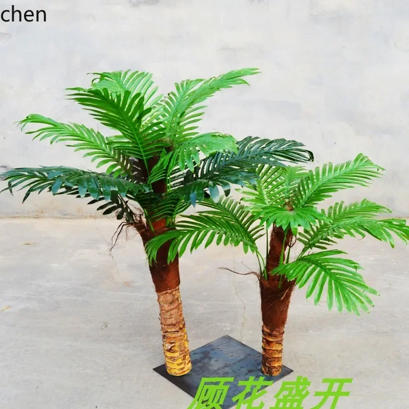 

Simulation Coconut Tree Green Plant Ornament Large Indoor and Outdoor Tropical Plant Landscaping Palm Tree
