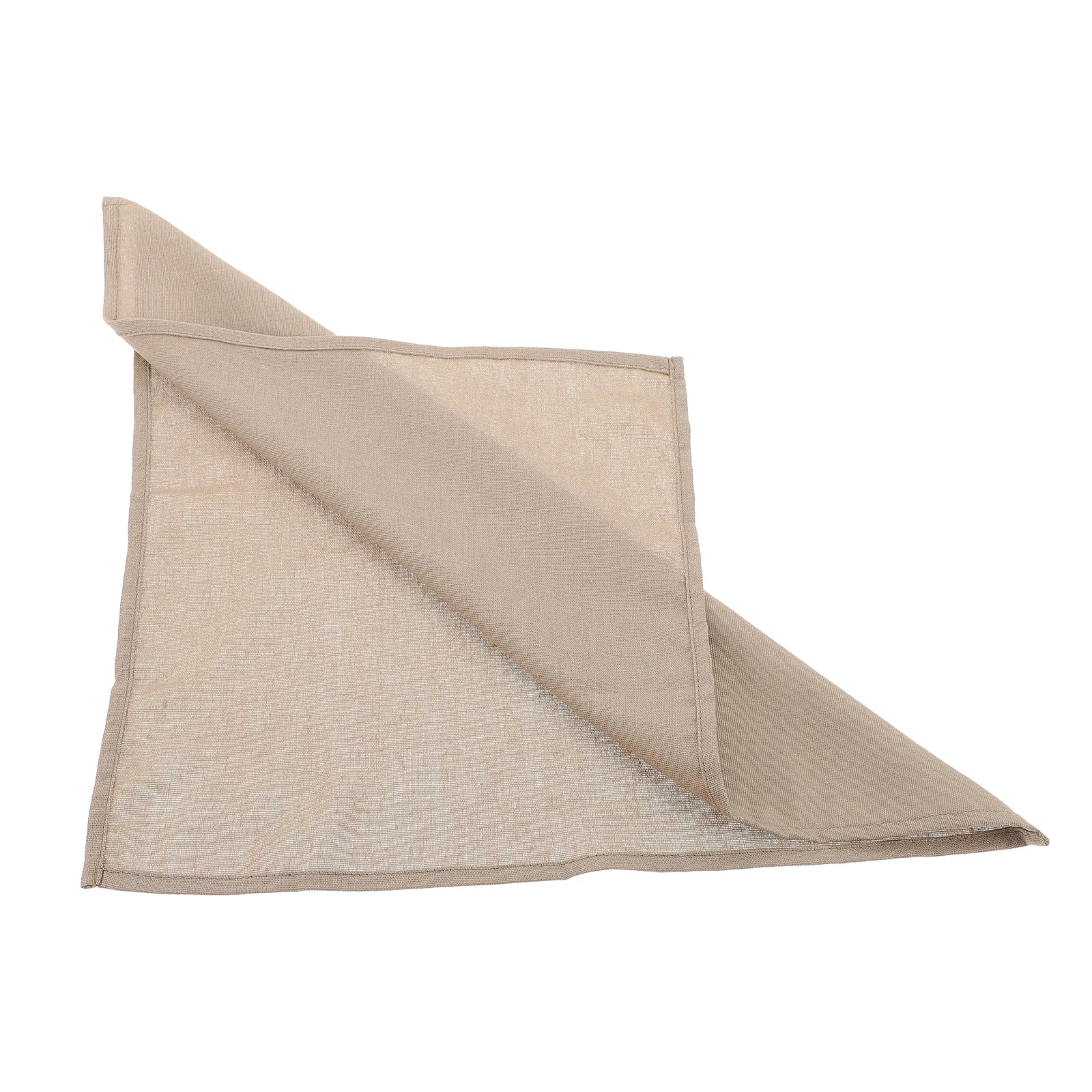 مناديل قطن الكتان بلون النسيج عشاء المناديل قابلة لإعادة الاستخدام للمنزل مطعم الزفاف مأدبة الجدول الديكور #1