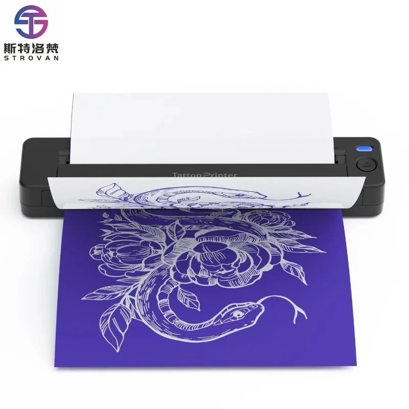 

Portable A4 Thermal Tattoo Printer for Stencil Printing Perfect for Party Team Building Events, Custom Patterns Waterproof