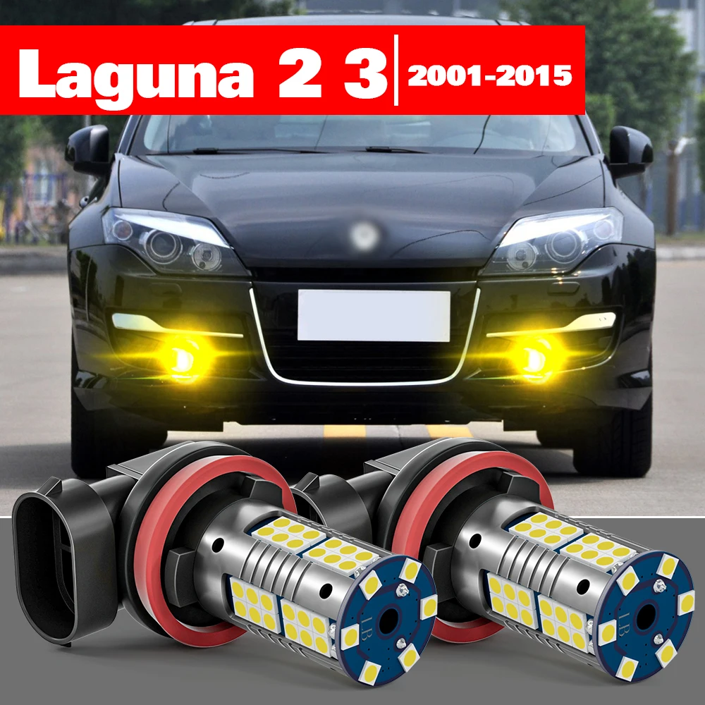 

For Renault Laguna 2 3 2001-2015 2pcs LED Fog Light Accessories 2002 2003 2004 2005 2006 2007 2008 2009 2010 2011 2012 2013 2014