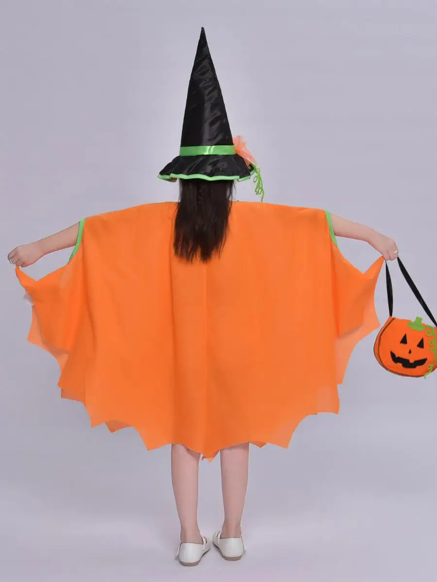 أزياء الهالوين الاسمية أداء اليقطين الزي مجموعة تنورة الأطفال تأثيري بنين بنات ملابس مرحلة الأداء الدكتور