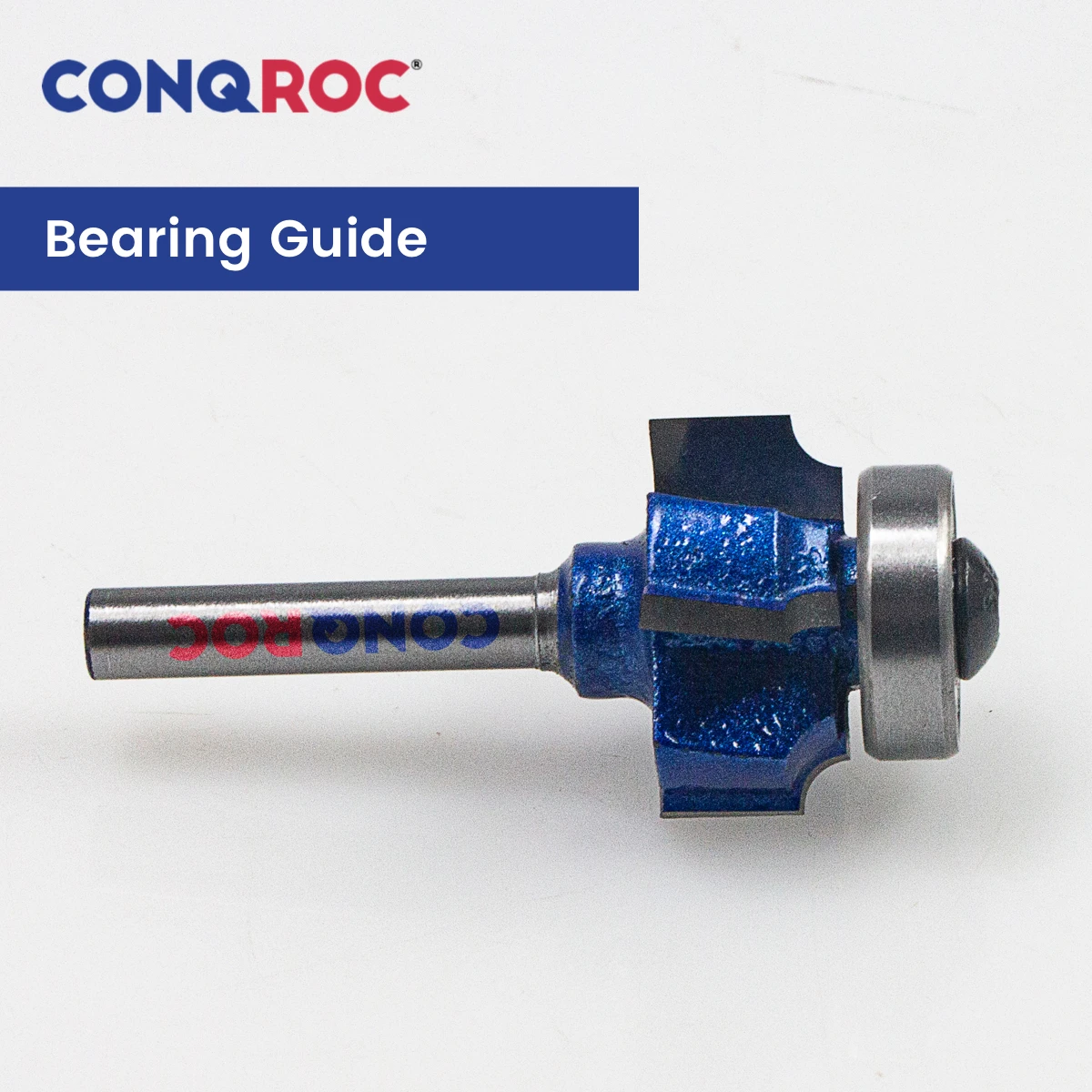 6mm Shank 4-Wing Round Over Router Bit with Top Bearing Radius 3-Option R1 |  R2 | R3 Woodworking Edge Trim Milling Cutter