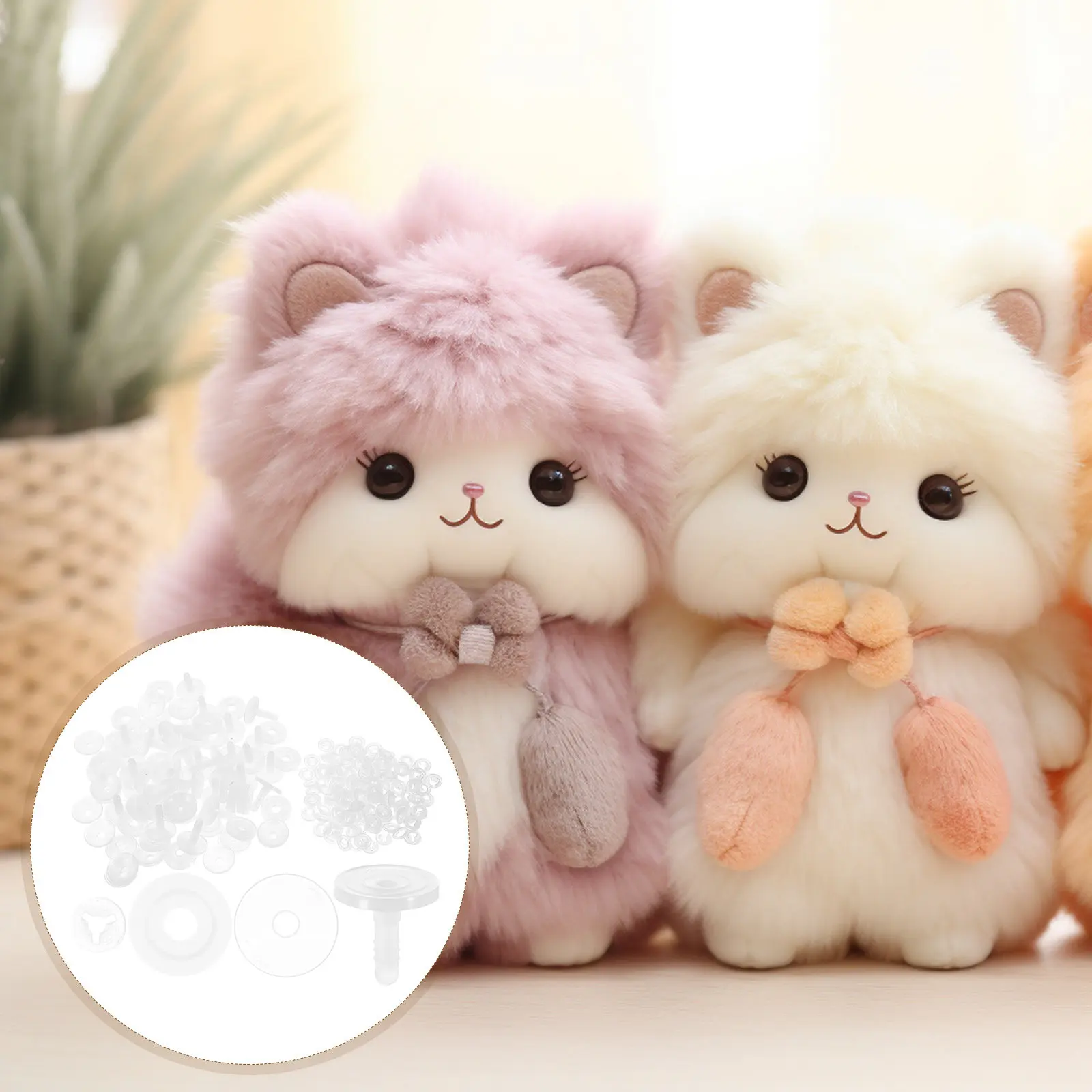 

Набор пластиковых подвижных шарниров для рукоделия: гибкие соединители для создания мягких игрушек, включая медведей