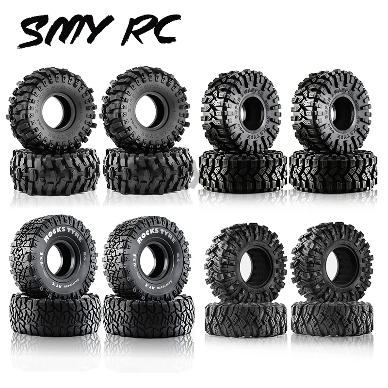 

4pcs 1.9 Inch Rubber Tyre 120*48mm For 1/10 Rc Crawler Car Trax Trx4 Axial Scx10 Wraith Scx10 Yikong Rgt Wrangler 1.9 Wheel