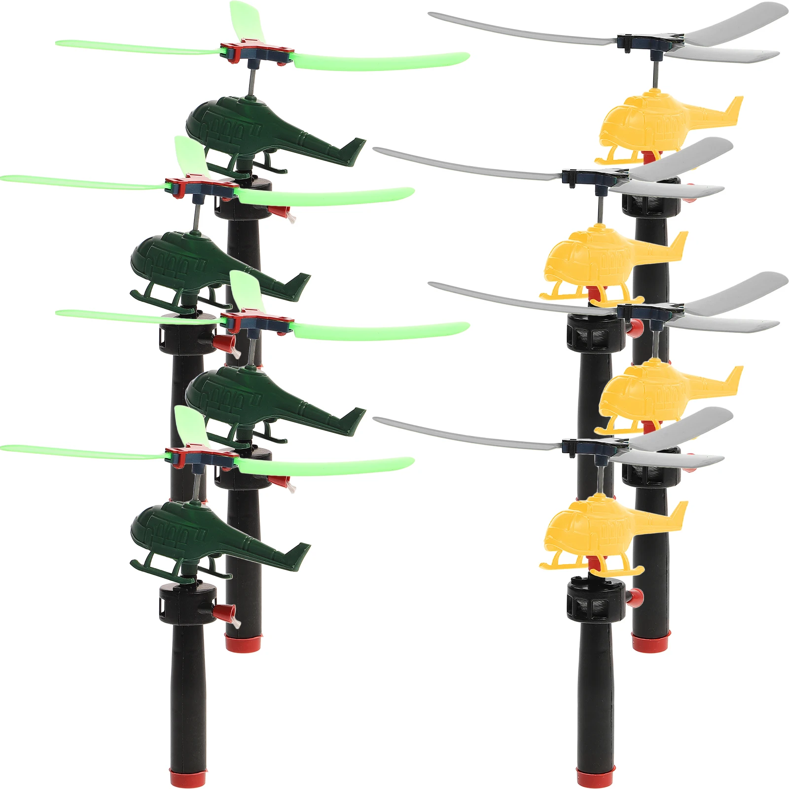 8 Pcs Toy Funny Flying Helicopter Outdoor Toys Plane Plastic Small for Kids Child Airplane