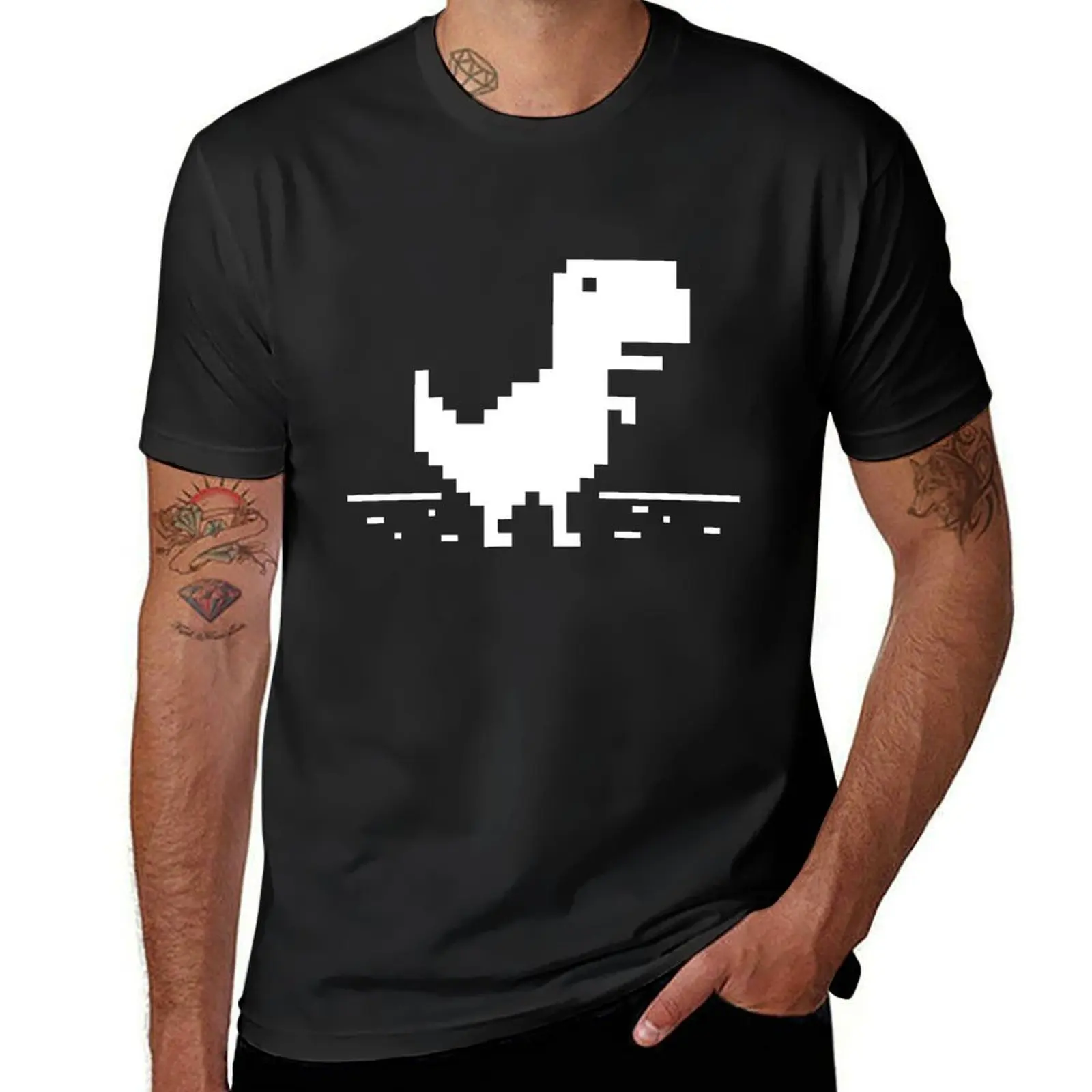 Chrome t-rex T-Shirt tees summer clothes t shirts for men pack