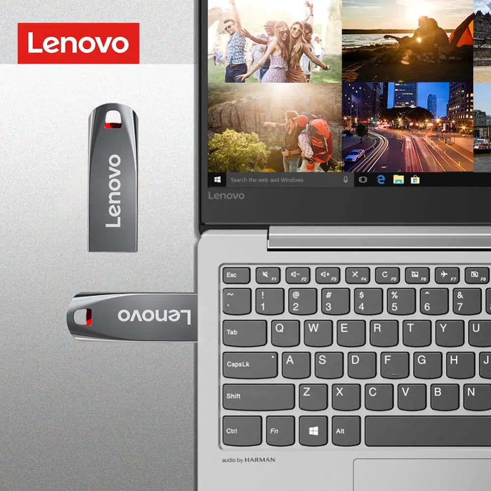 Lenovo-unidad Flash USB 3,0, Pendrive de alta velocidad, 2tb, 1tb, 3,0, 512gb, disco de Metal para pc