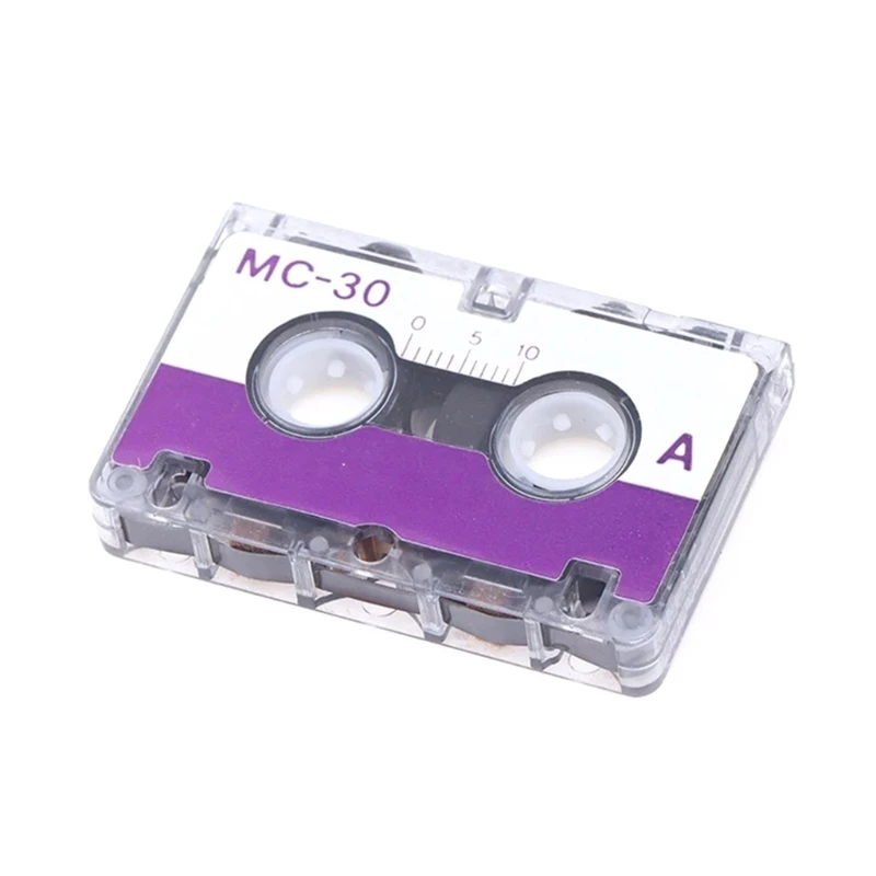 Reproductor cinta en blanco Color Cassette innovador estándar, con cinta música magnética 30 minutos para grabación