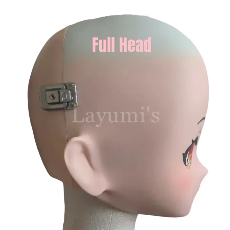 (C006) Personagem Personalizado Feminino/Menina Resina Kig Cabeça Cheia Com Bloqueio Anime Cosplay Anime Japonês Máscara Kigurumi