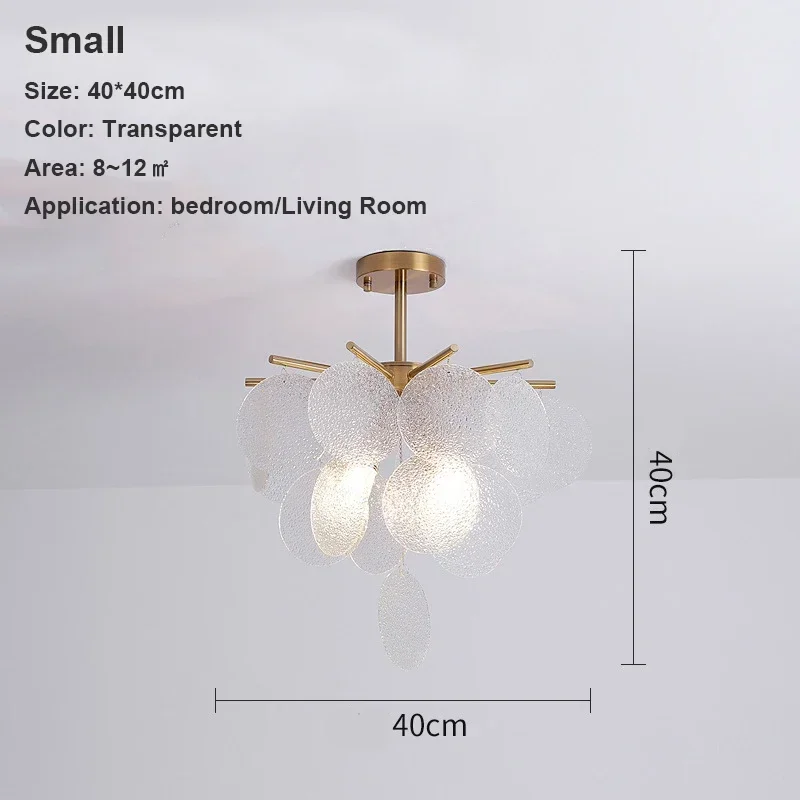 SANDYHA Moderne luxe hanglampen Metaalkunst Glazen kroonluchter Plafondarmatuur voor woonkamer Keuken Villa Home Decor Elegant