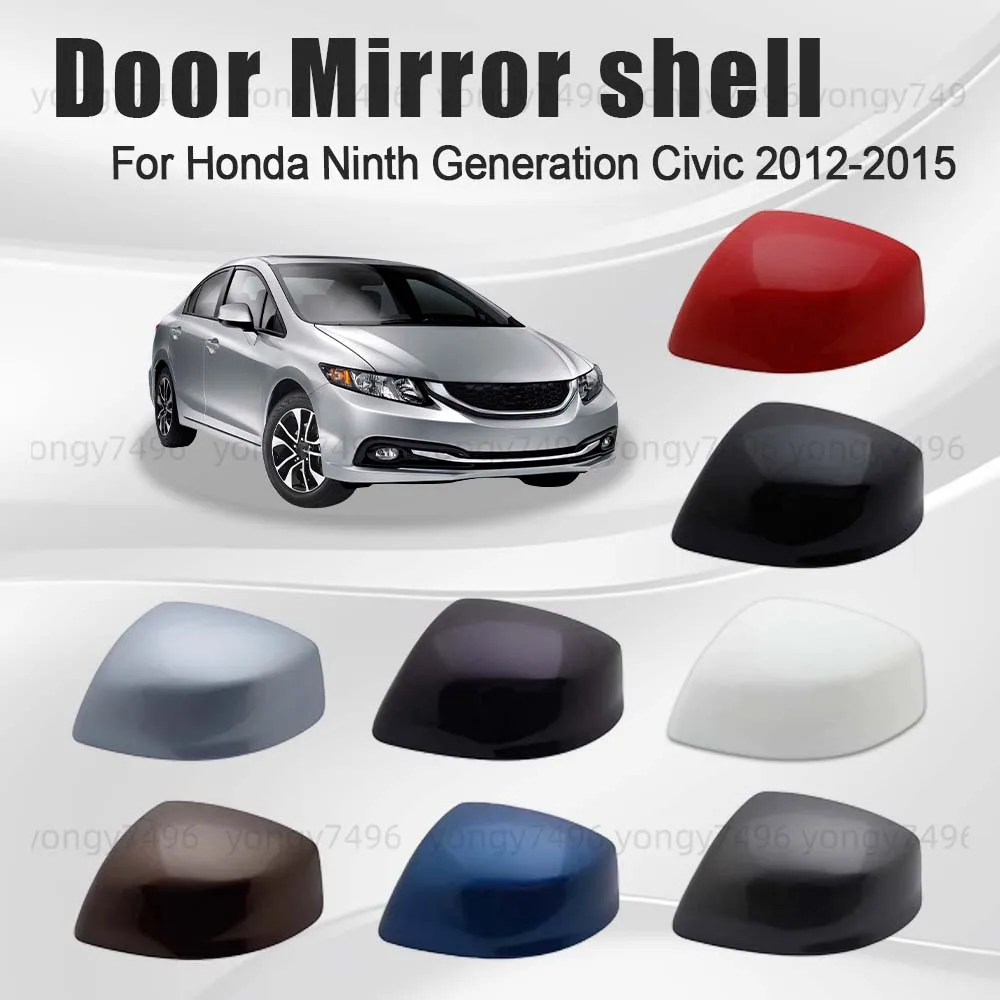 

Protective Cover Rally Red Titanium Gold Silver Blue Door Mirror Shell For Honda Ninth Generation Civic 2012 2013 2014 2015