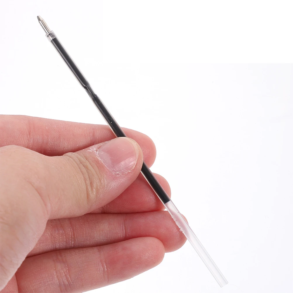 

300pcs Ballpoint Pen Refill Black Smooth Ink Replacement Office Supplies 0.7mm Fine Tip Leak Proof for Signing