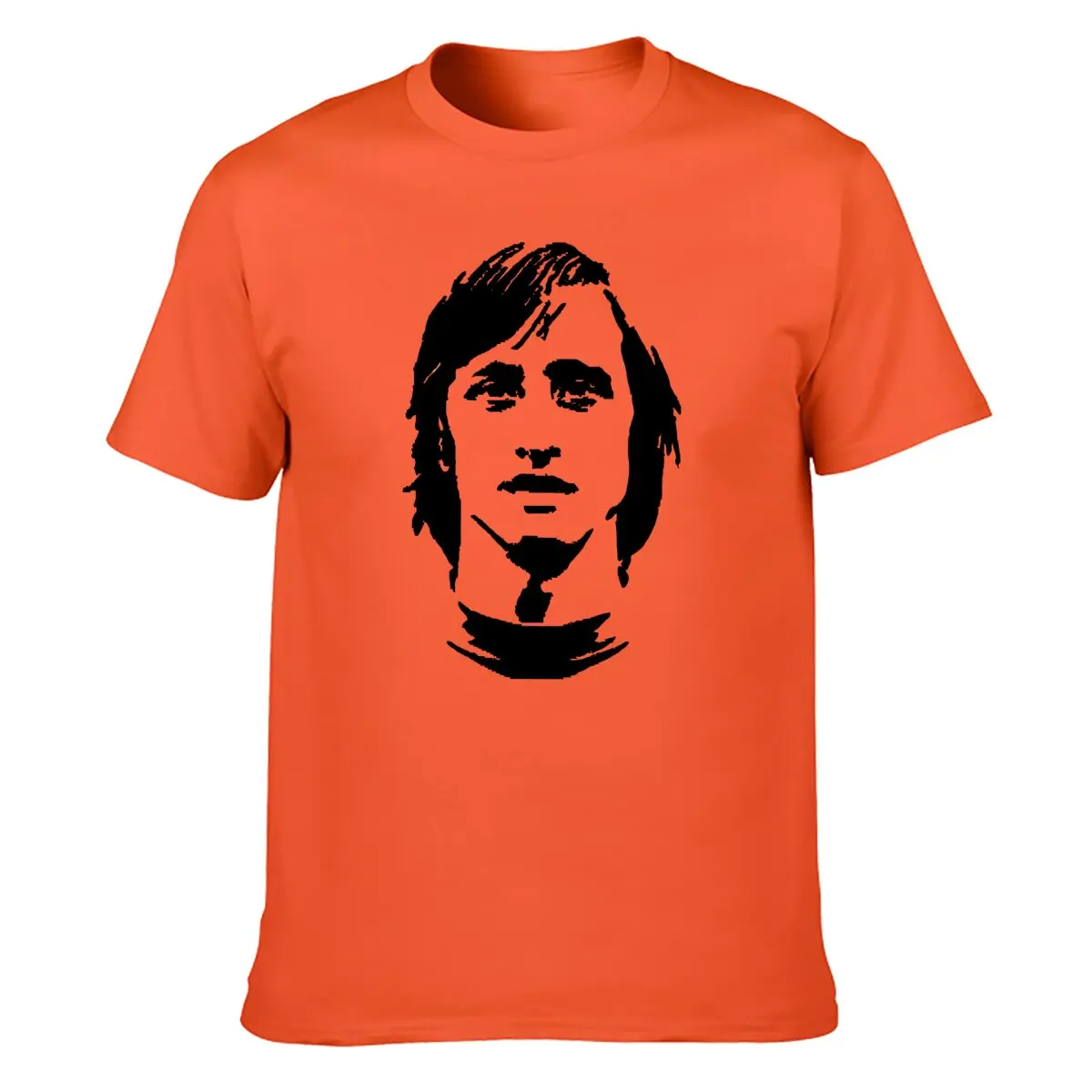 Mens Johan Cruyff Silhouette T Shirt Football Soccer Legend