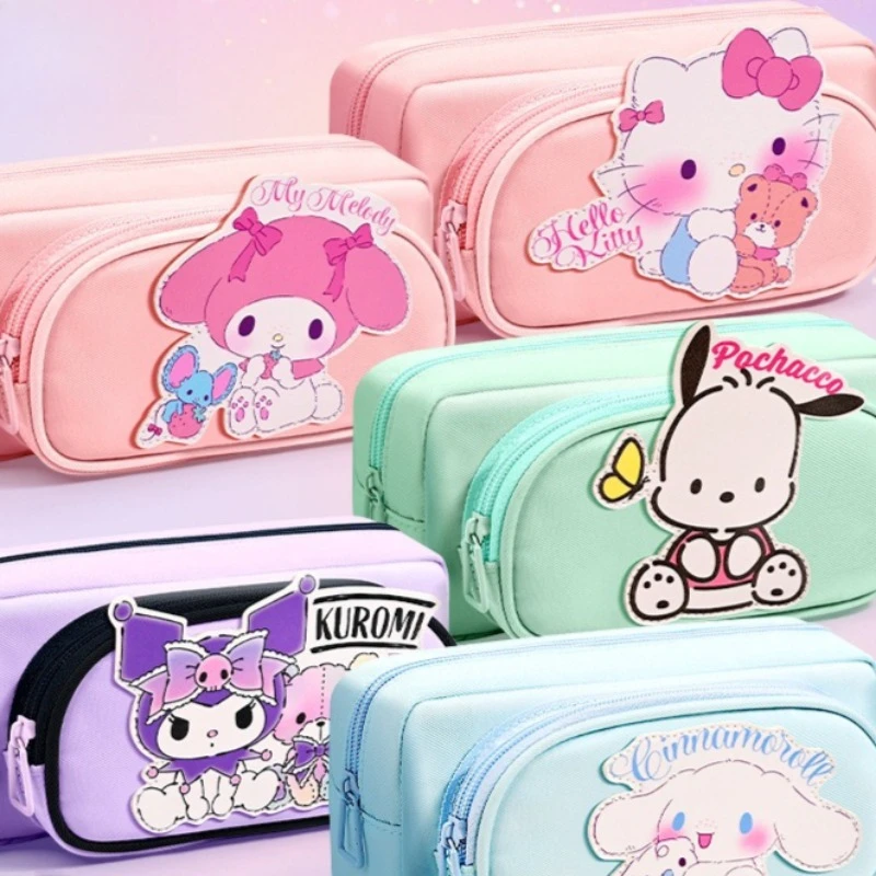 

Sanrio High Value New Design Pencil Case Large Capacity Stand Up Pen Holder Multifunctional Stationery Box for Primary Students