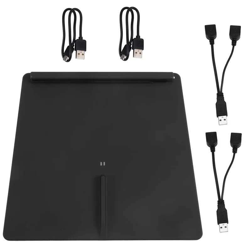

X-T Car 10W Wireless Charger Mat Dual Center Console Accessories Anti-Skid Fast Charging For Tesla Model 3