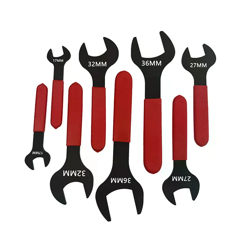 7mm-31mm Metric Single Open End Wrench Offset Angle U-Shaped Spanner Flat Head Blackening For Auto Repair