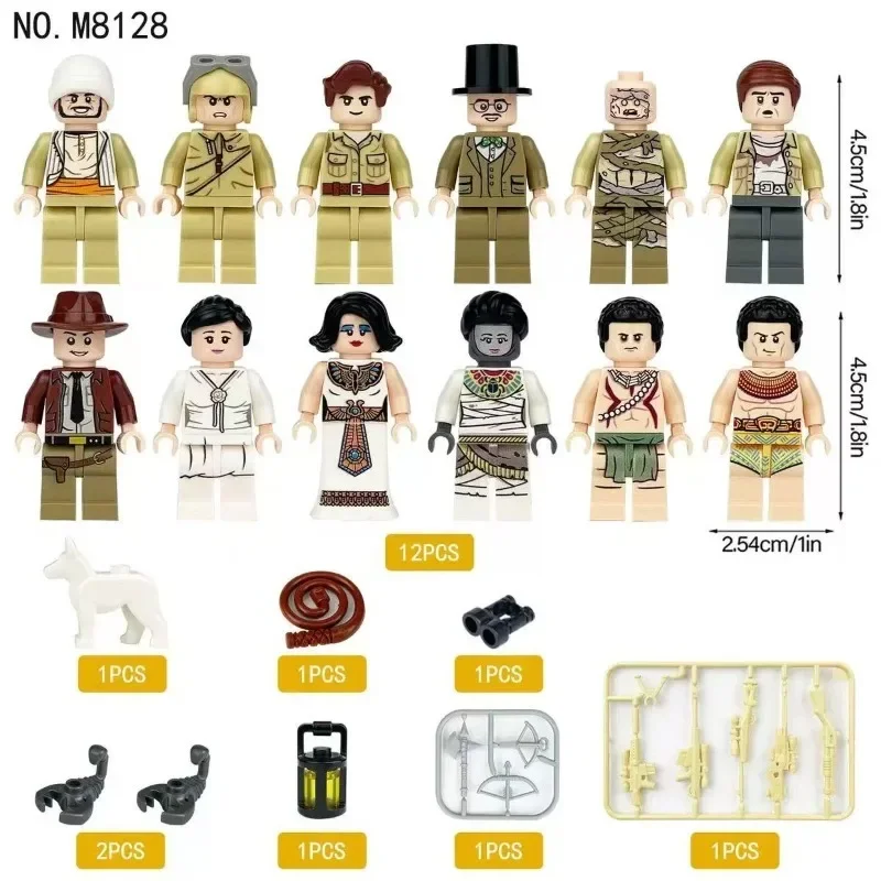 Antike römische Mittelalterritter, Bausteine, Figuren, Spielzeuge, Minifiguren, humanoide Puppen, Spielzeuge, Geburtstagsgeschenke. – Detail 30