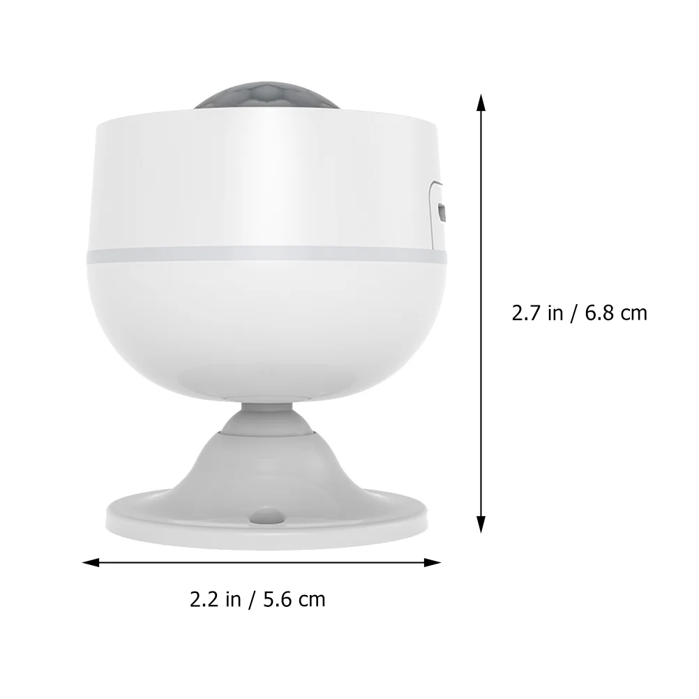 Sensor temperatur dan Alarm USB pintar Pir putih Abs