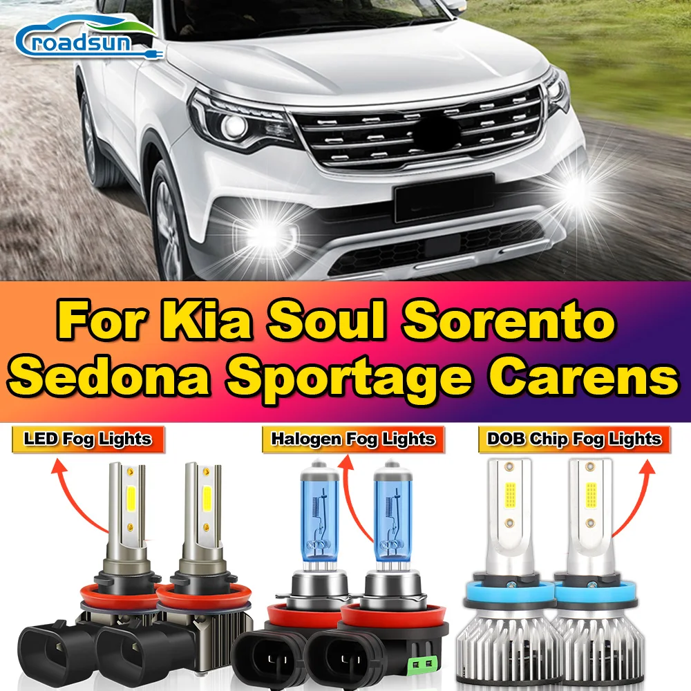 

20000LM H8 H9 H11 Fog Lights 100W Canbus LED Fog Lamps 6000K 12V Plug And Play For Kia Soul Sorento Sedona Sportage Carens