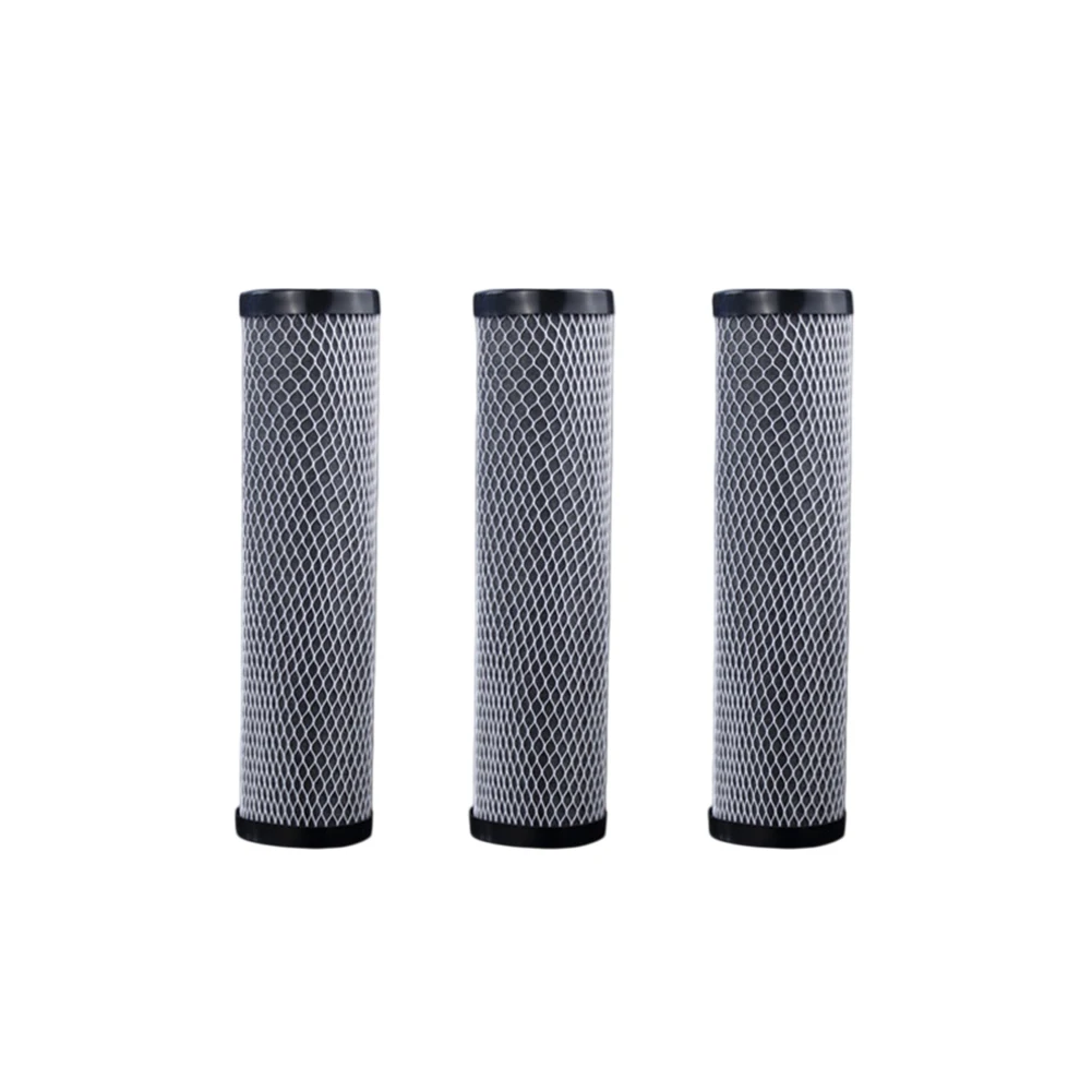 4-Pack Carbon Fiber Core Filter Cartridge for 10 Inch Whole House Filtration Systems Targeting Rust Color and in Tap Water
