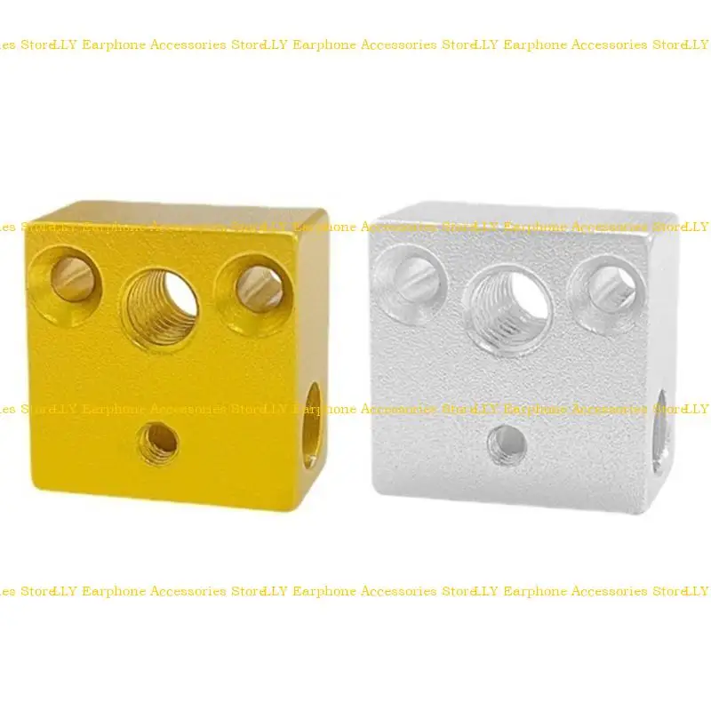 

462E Aluminium Hotend Heater Block Printer High Temperatures Heating Block Replacement for MK8 Extruder Accessories