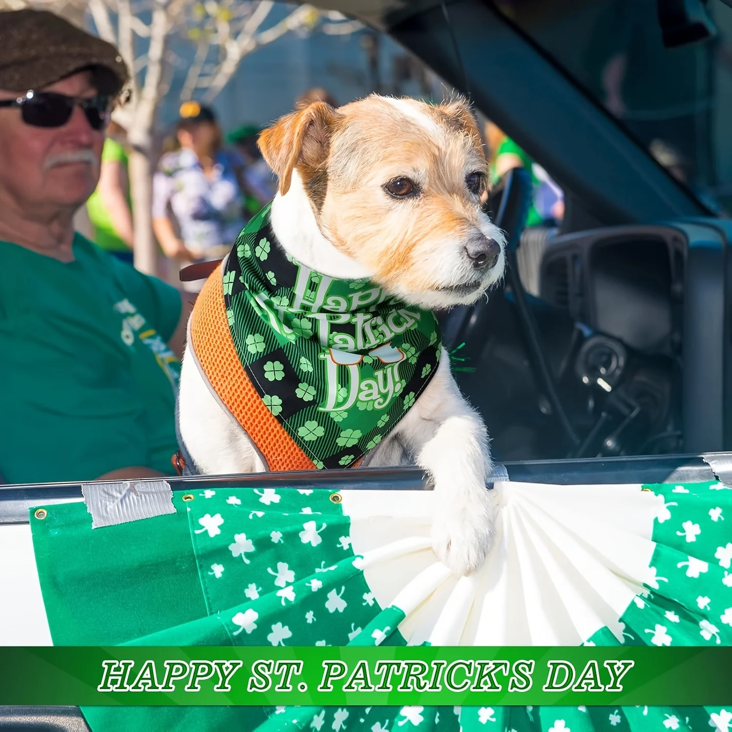 30 Stück St. Patrick's Day Hunde-Bandana-Schal-Zubehör, Frühling, Sommer, Urlaub, Hunde-Bandana, Haustier-Dreiecksschal, weiches Lätzchen für Haustiere und Katzen – Detail 5