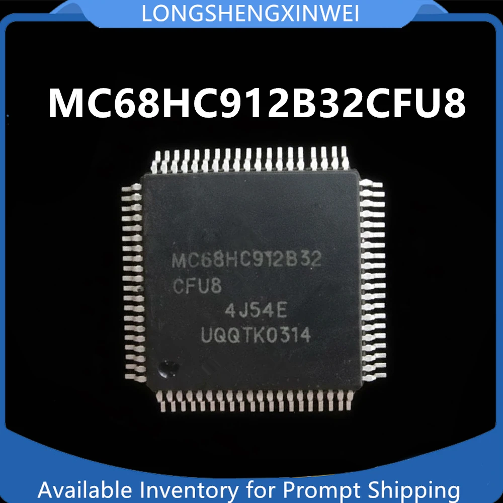 1PCS New Original MC68HC912B32CFU8 Packaged QFP80 Microcontroller  IC Chip in Stock